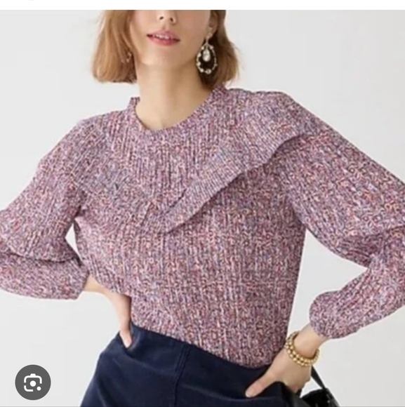 J CREW CRINKLE CHIFFON V DETAIL  NECK . FLORAL. PLEATED. XXL - Picture 1 of 10